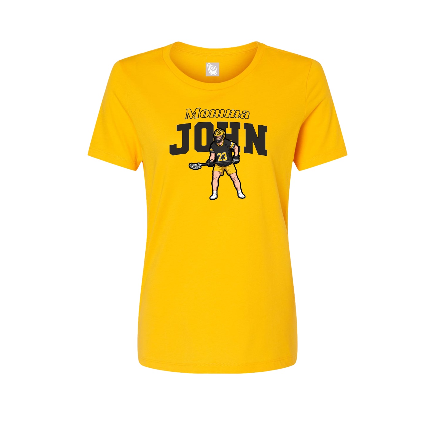 Womens Tee — Mothers Day Block in Gold