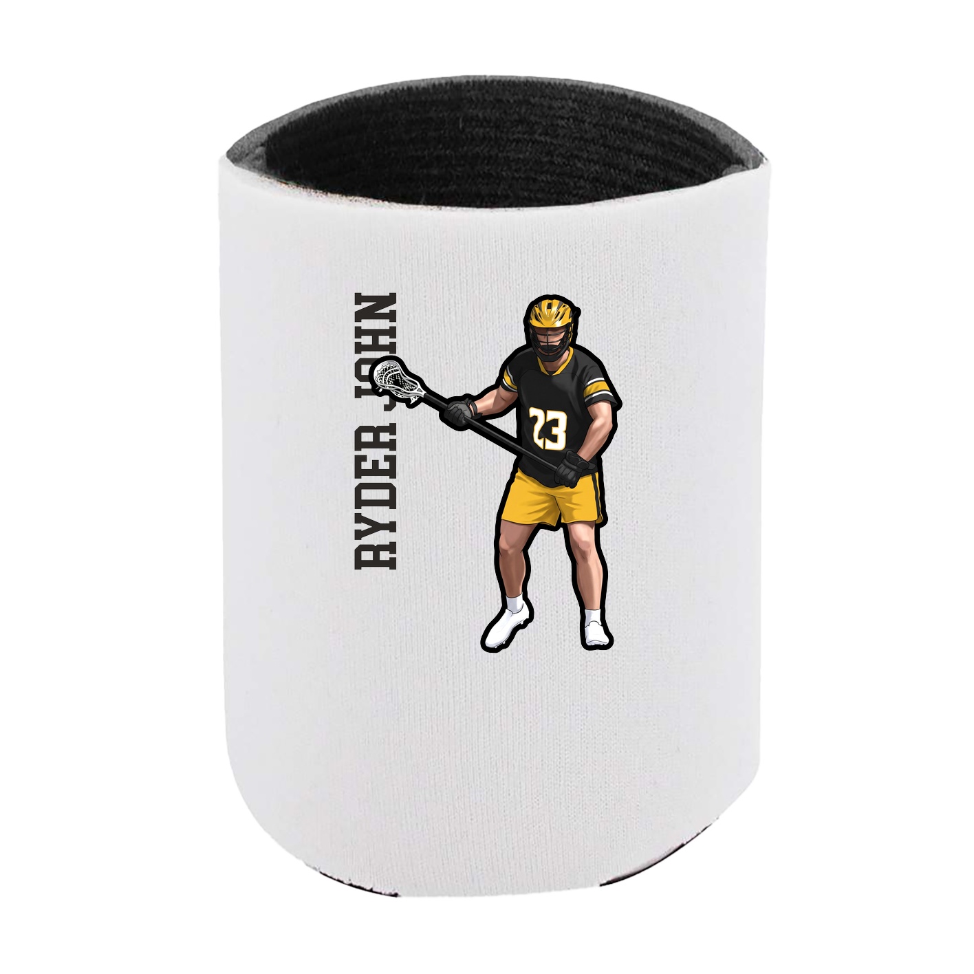 Can Holder — Name Vertical in White
