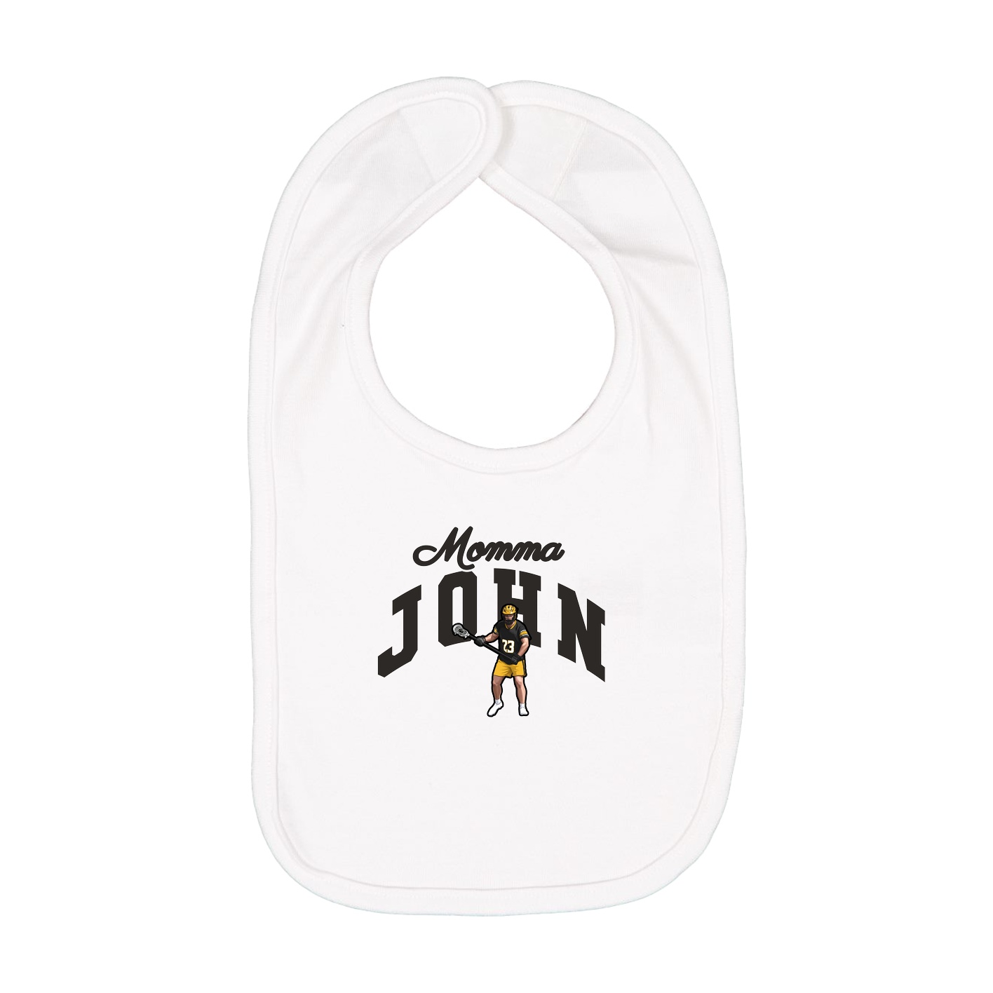 Infant Bib — Mothers Day Arch in White