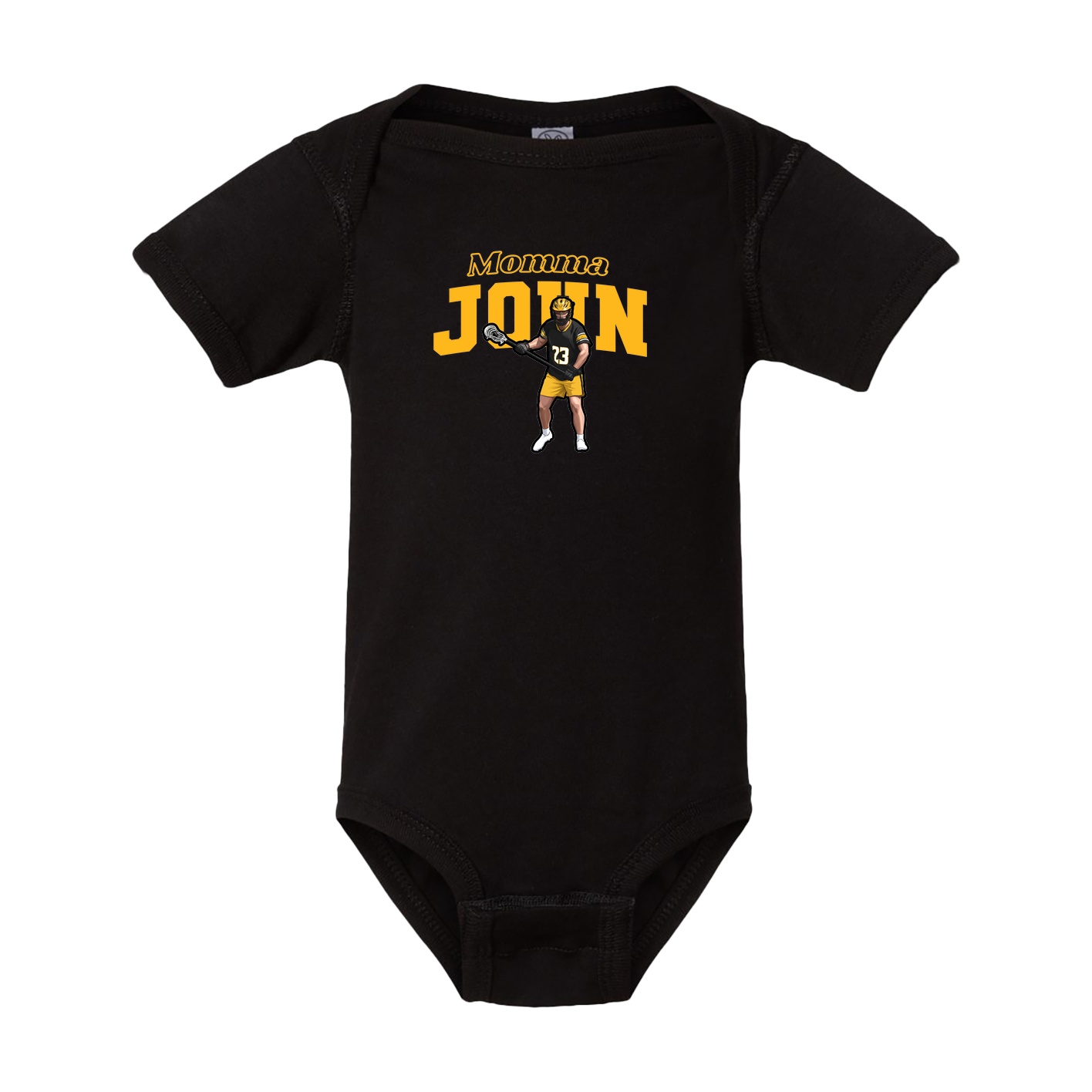 Baby Onesie — Mothers Day Block in Black