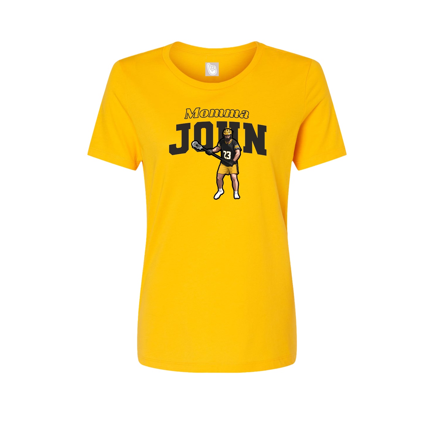 Womens Tee — Mothers Day Block in Gold