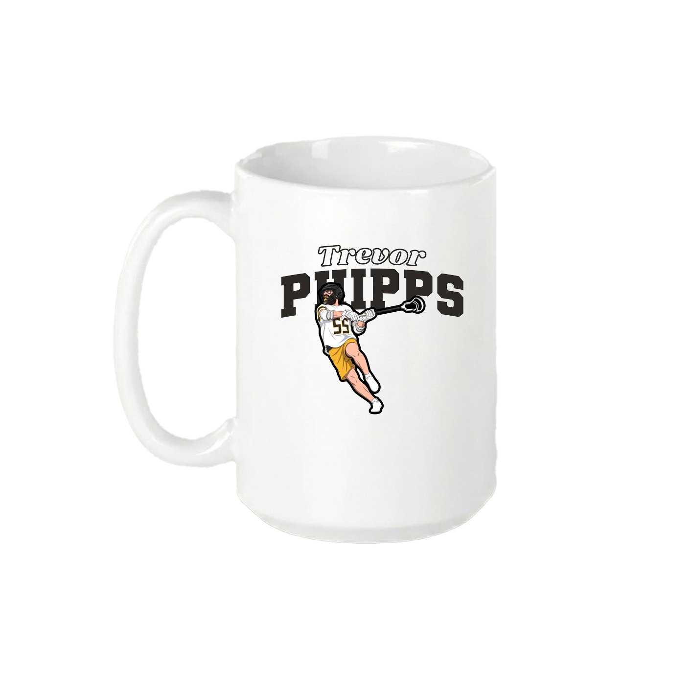 15oz Coffee Mug — Name Arch in White