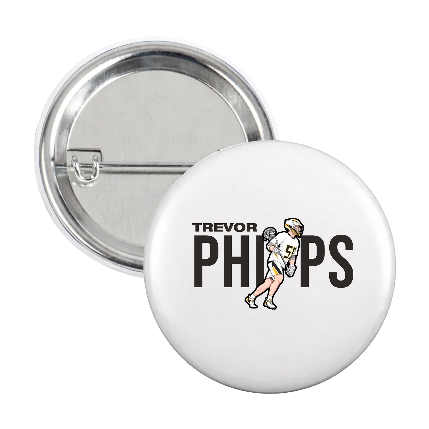 Game Day Button — Player Name in White