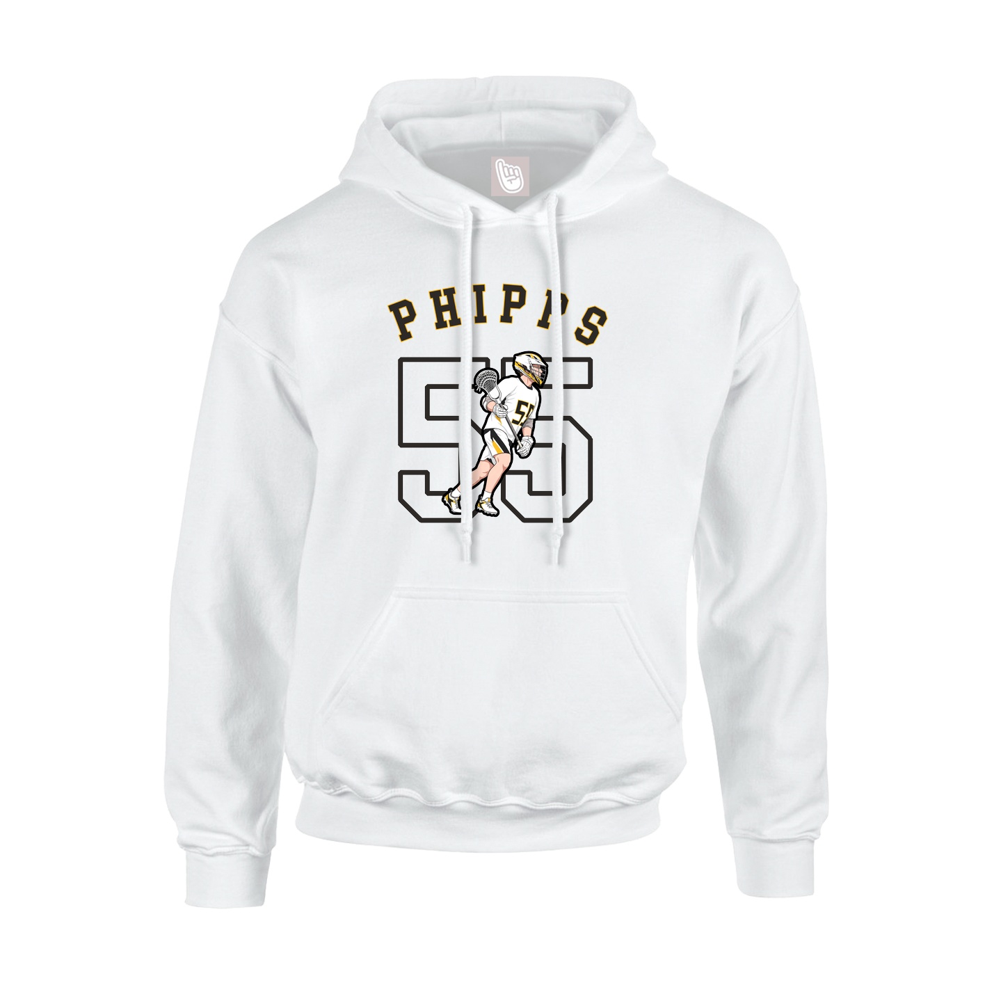Youth Hoodie — Shirsey Arch in White