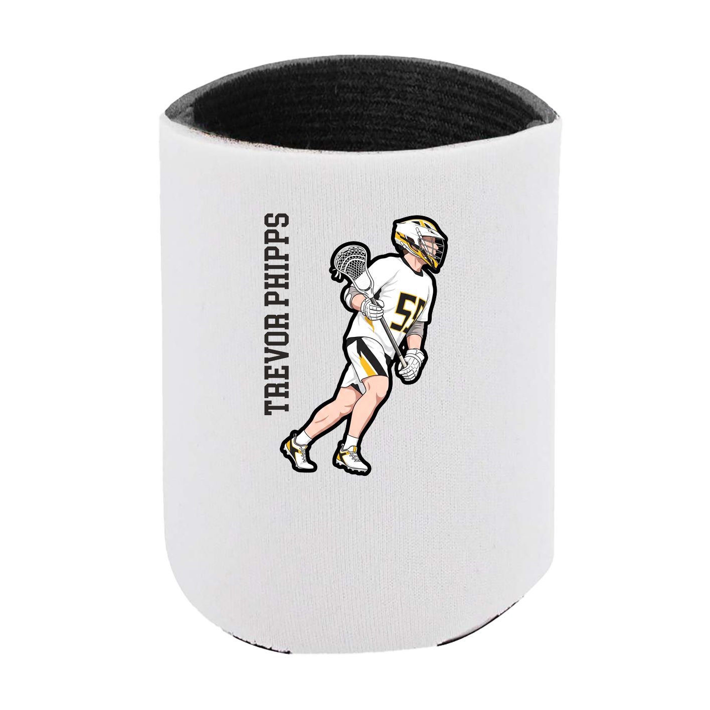Can Holder — Name Vertical in White