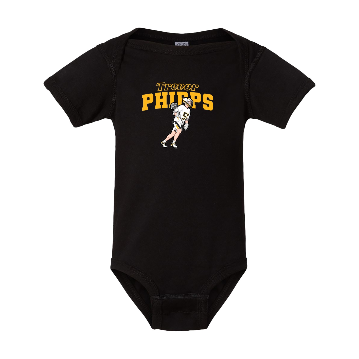 Baby Onesie — Name Arch in Black