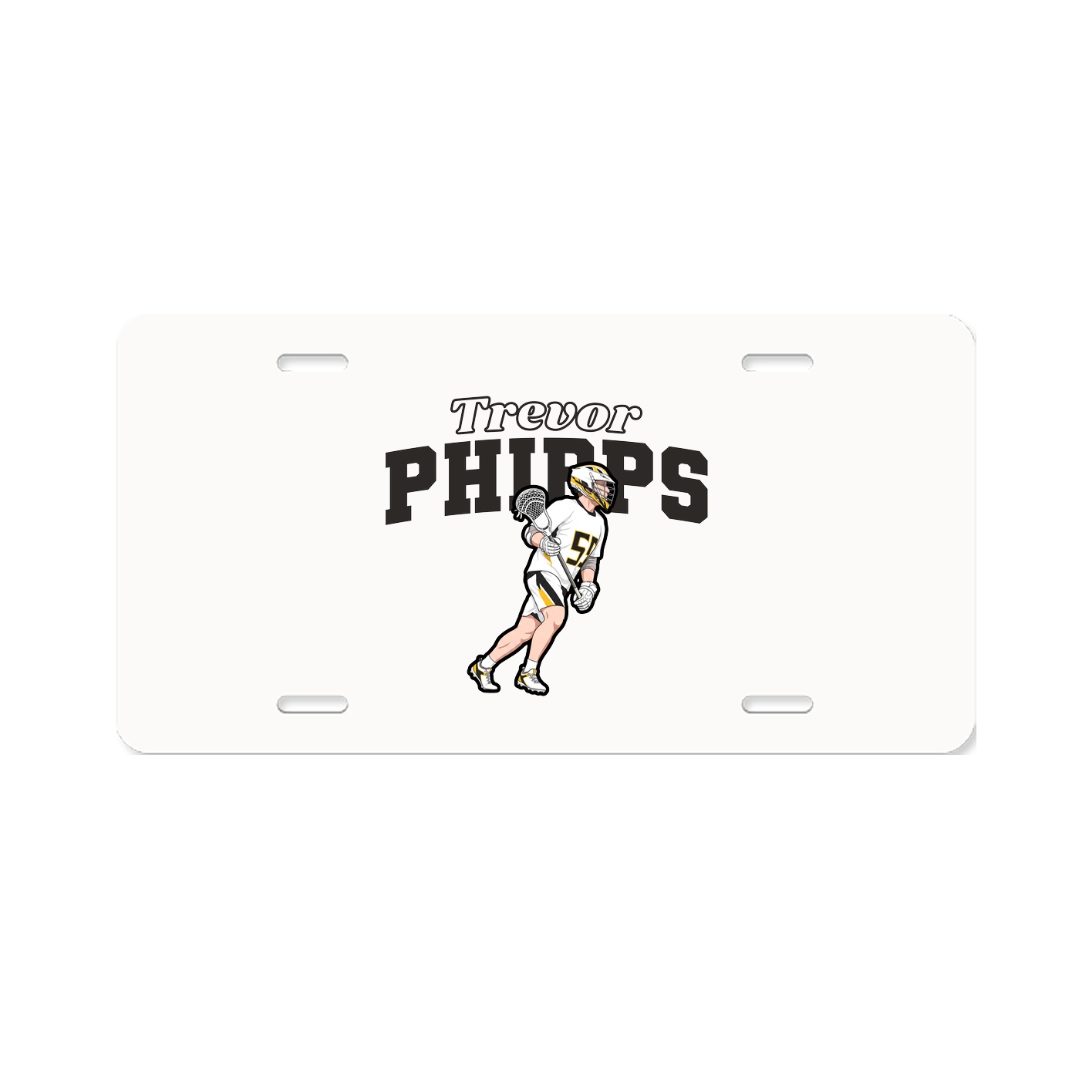 License Plate — Name Arch in Classic