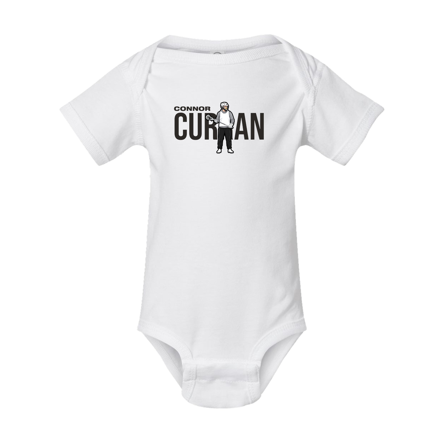 Baby Onesie — Player Name in White