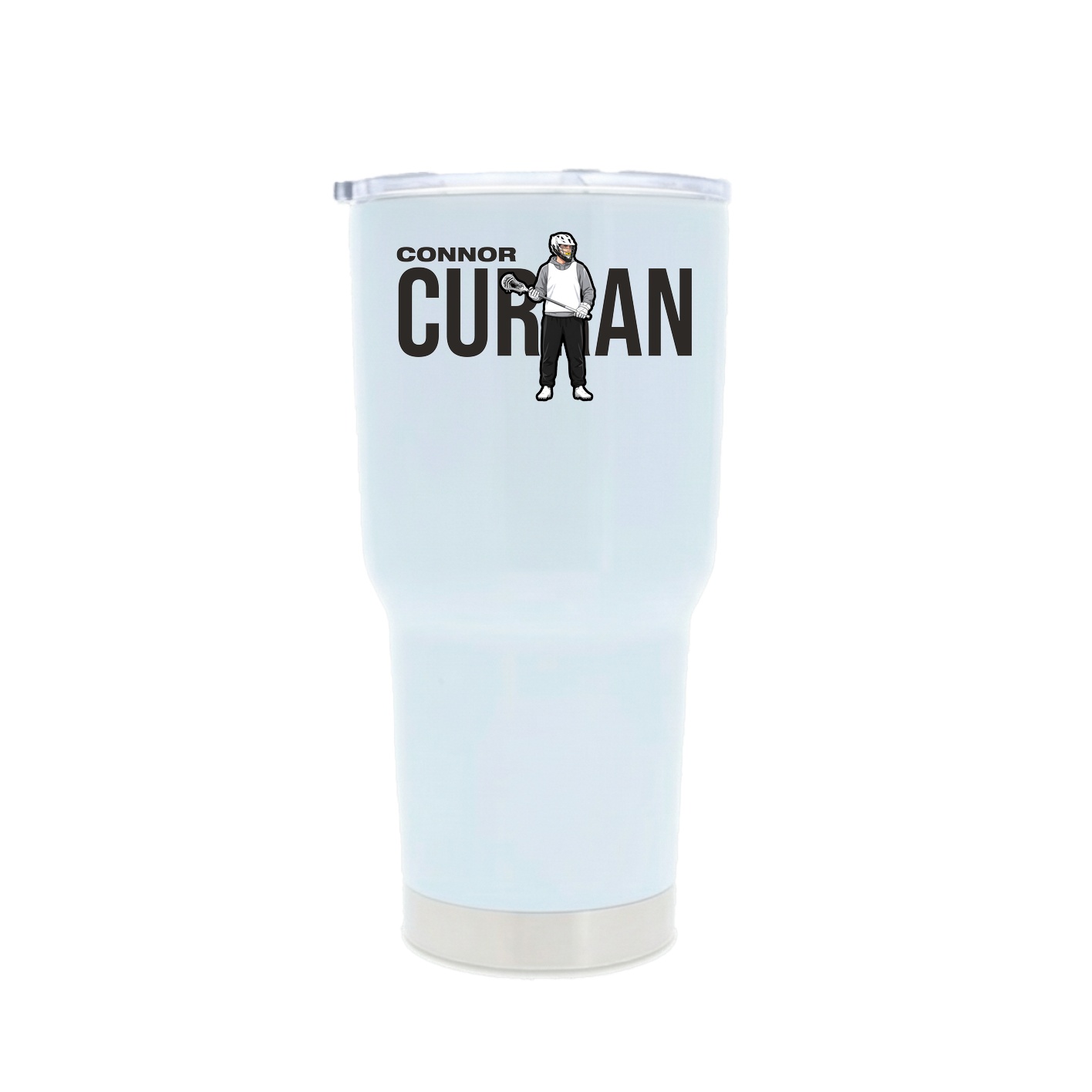 30oz Stainless Steel Tumbler — Player Name in White