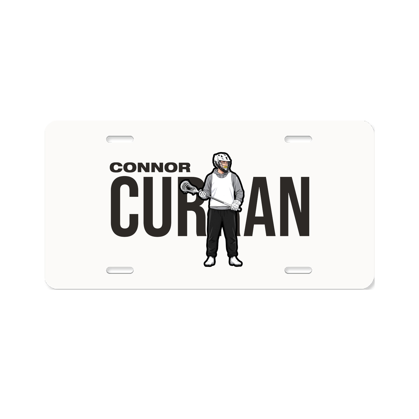 License Plate — Player Name in Classic