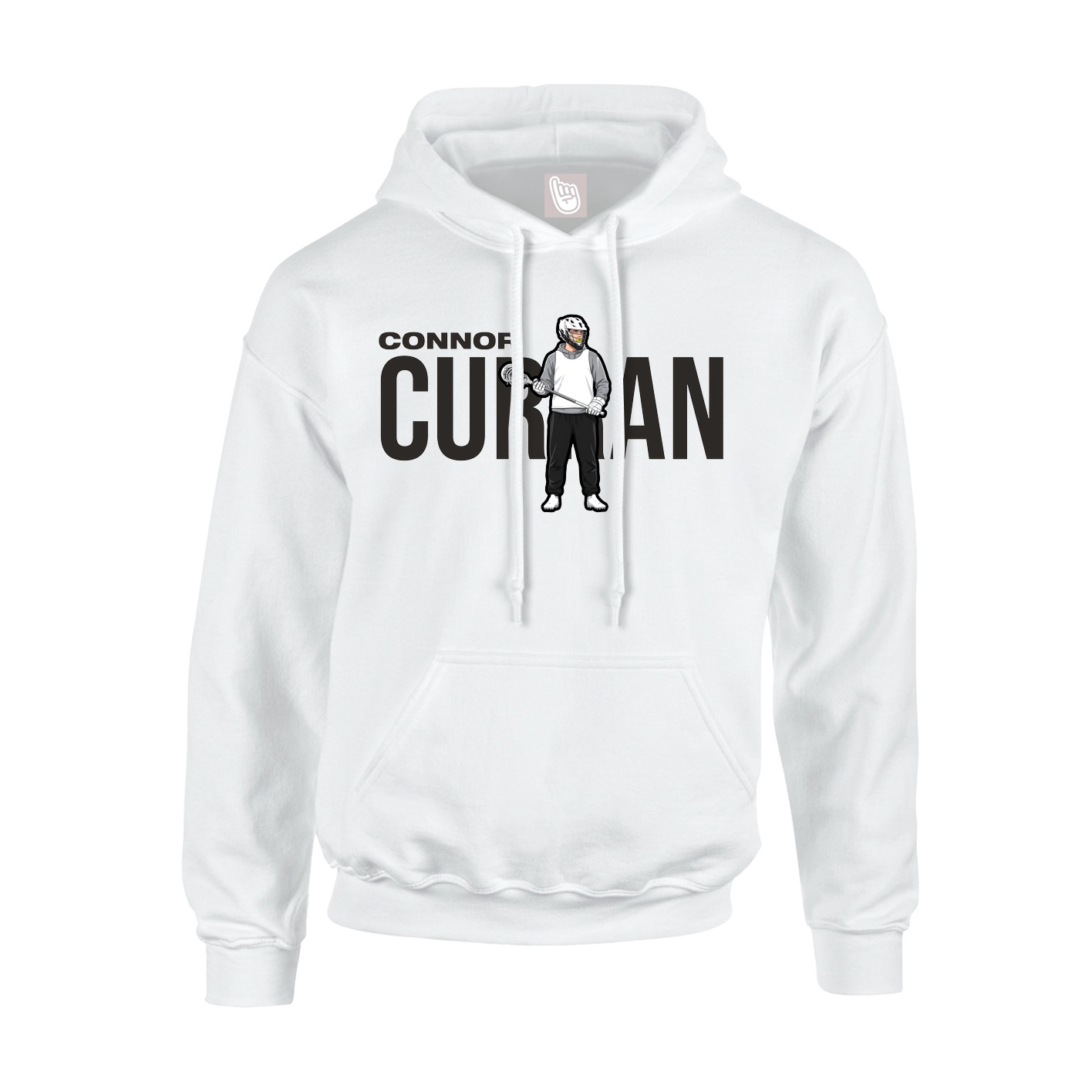 Youth Hoodie — Player Name in White