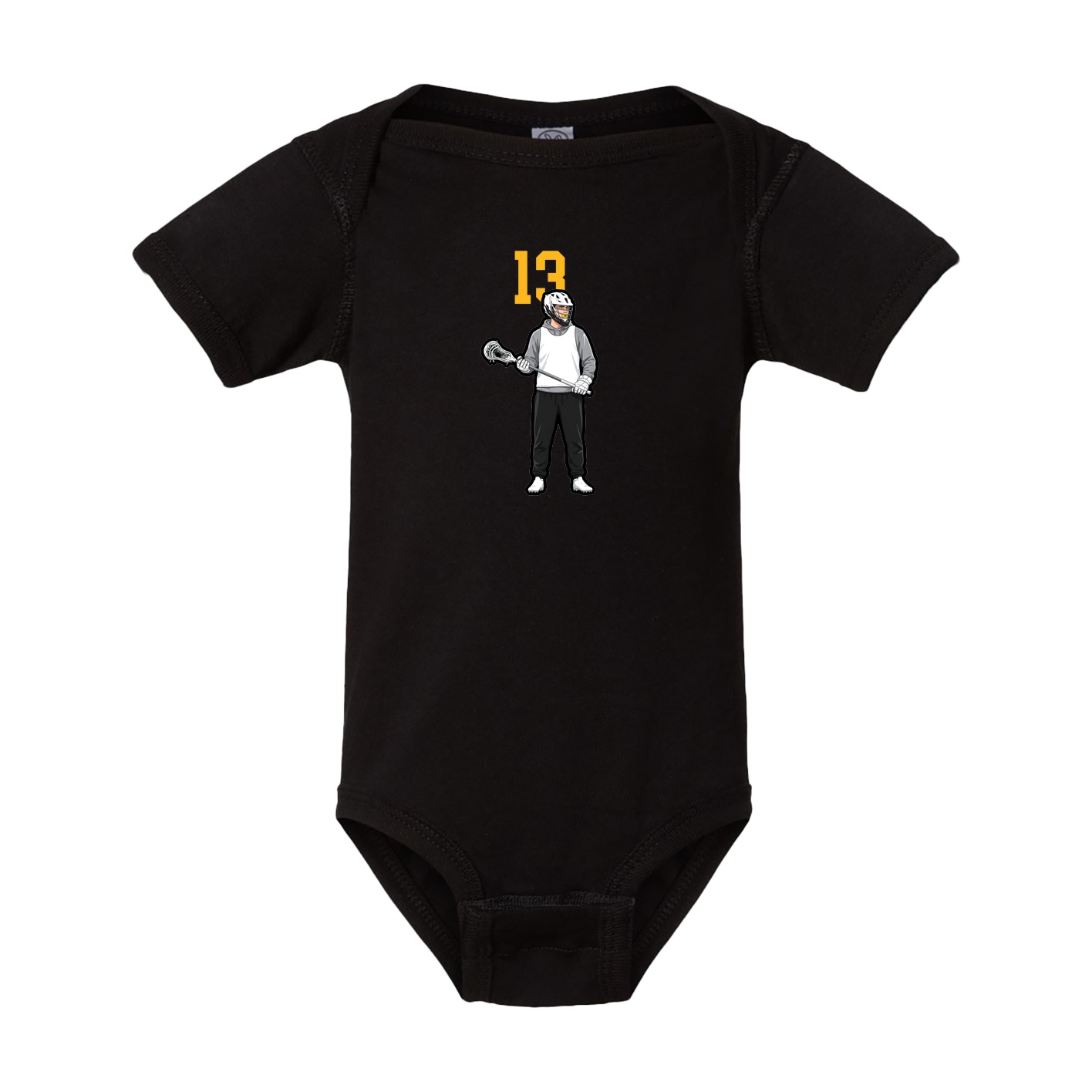 Baby Onesie — Number Top in Black