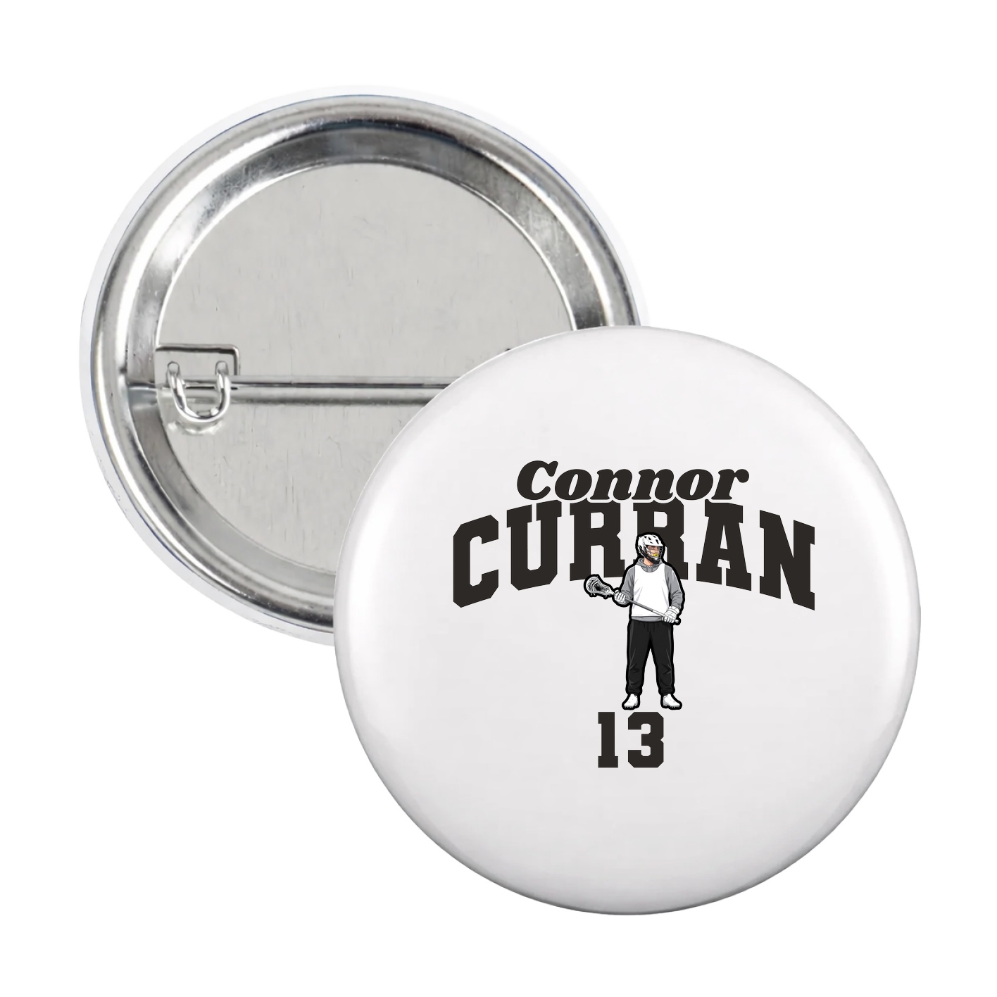 Game Day Button — Signature Arch in White