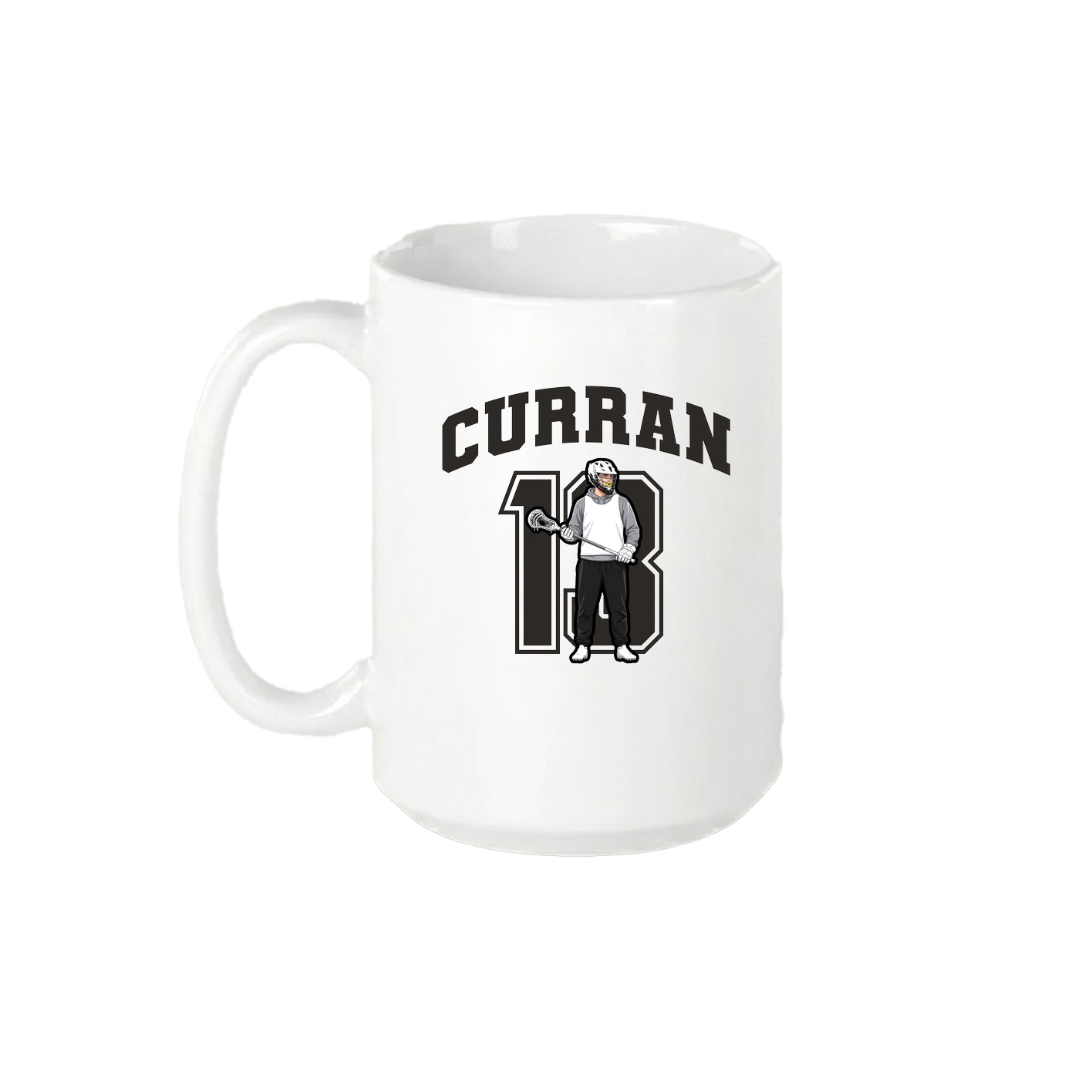 15oz Coffee Mug — Number in White
