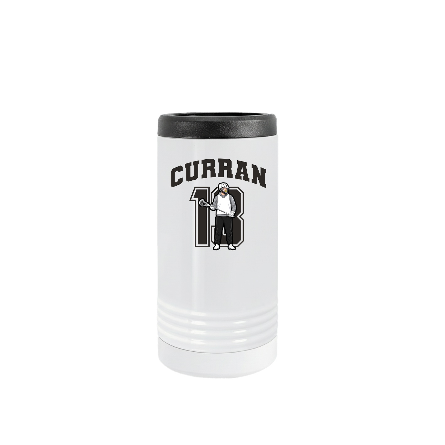Slim Beverage Holder — Number in White