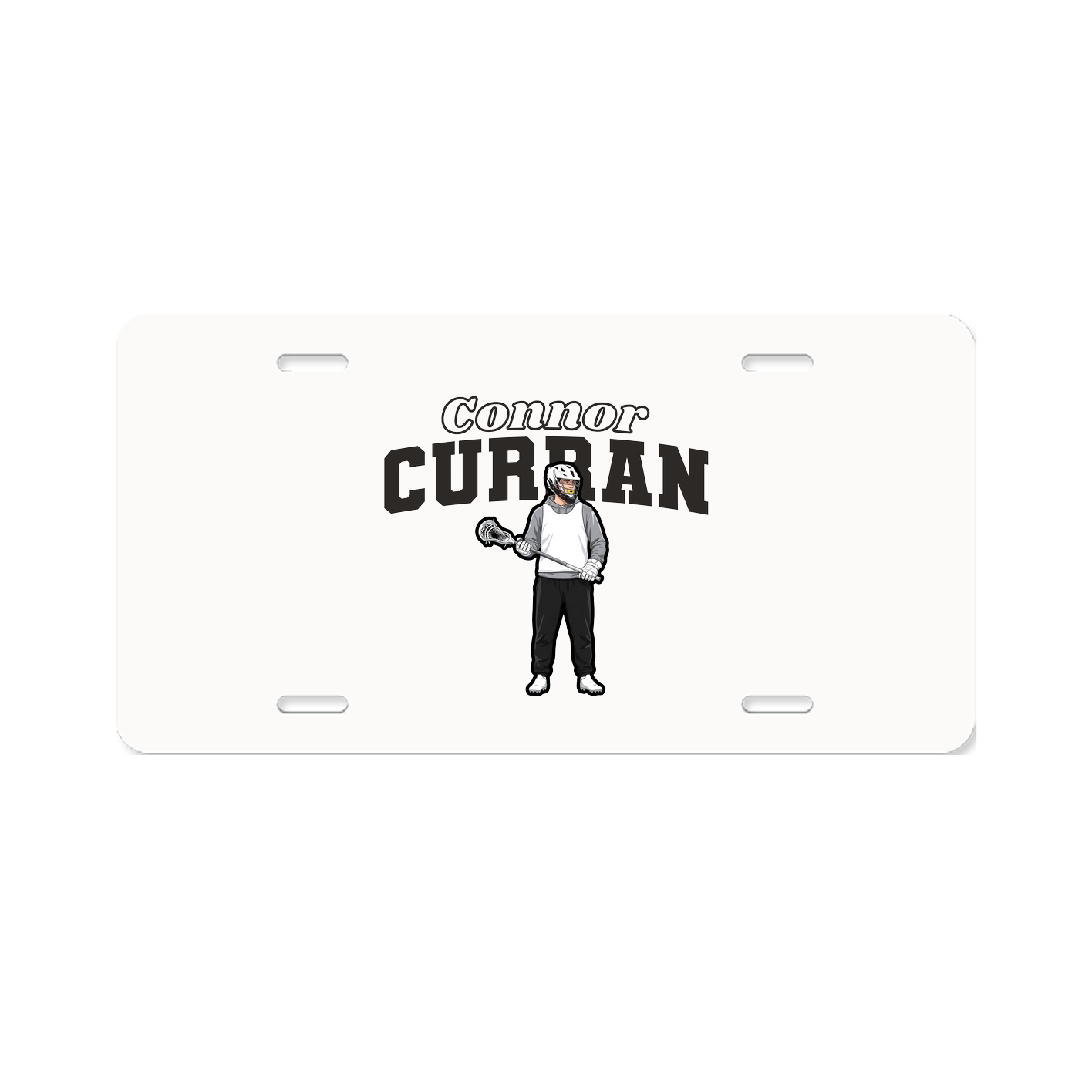 License Plate — Name Arch in Classic