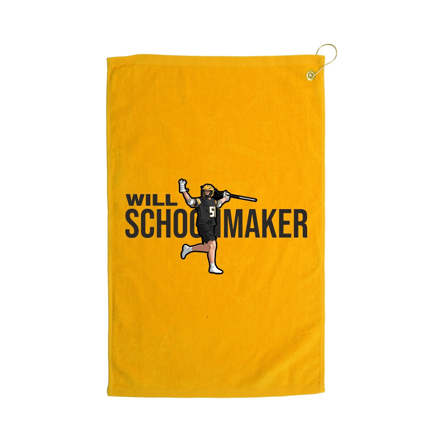 Golf Towel — Player Name in Gold