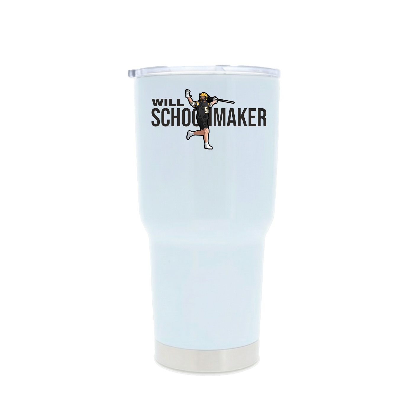 30oz Stainless Steel Tumbler — Player Name in White
