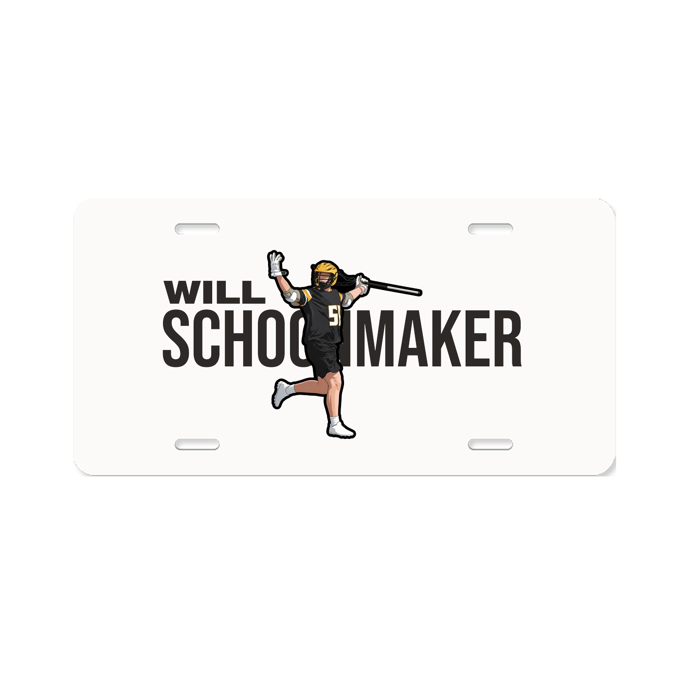 License Plate — Player Name in Classic