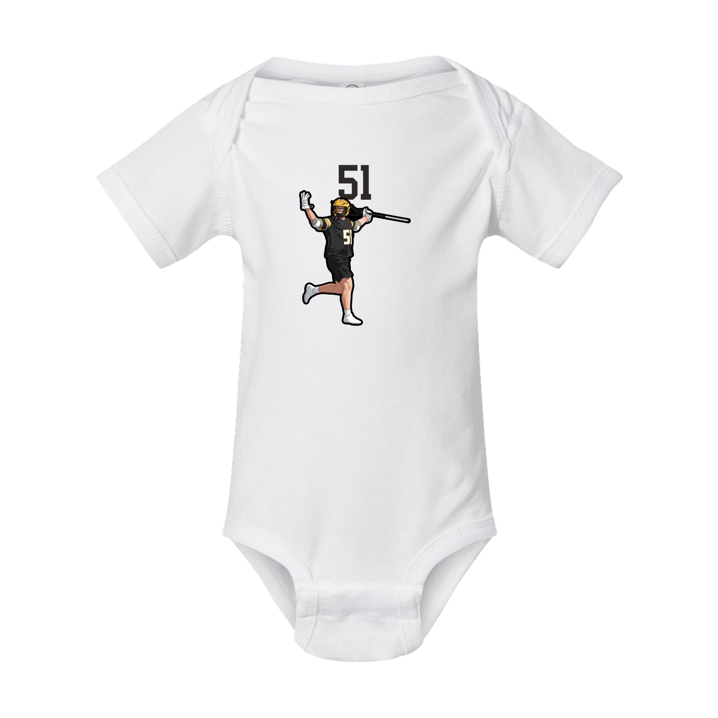 Baby Onesie — Number Top in White