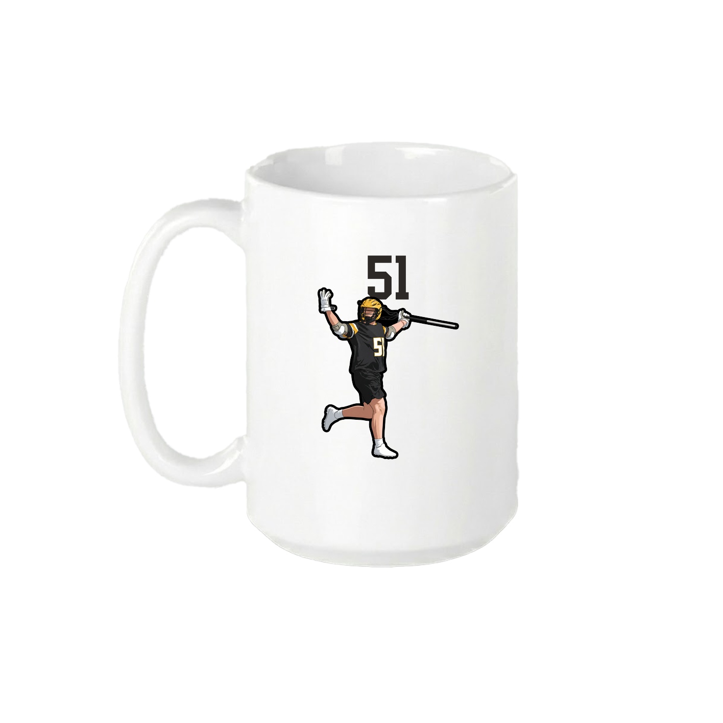 15oz Coffee Mug — Number Top in White