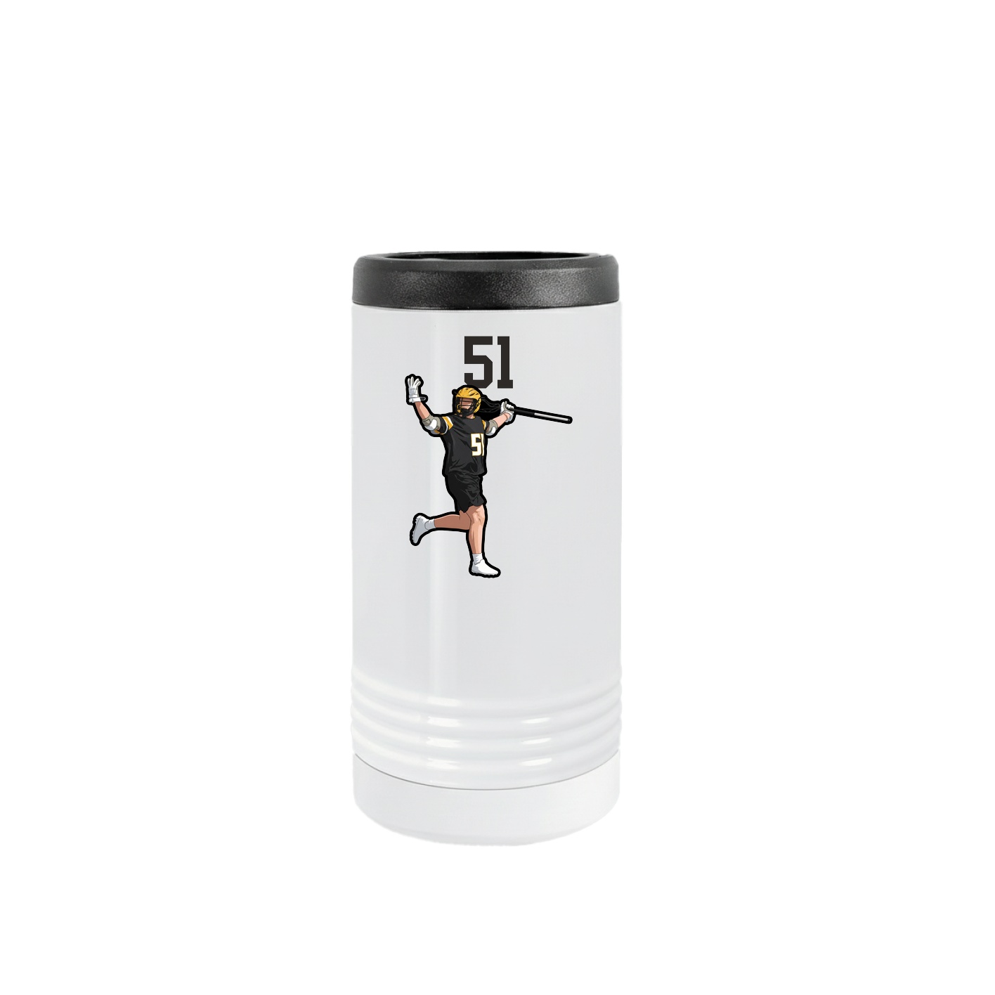 Slim Beverage Holder — Number Top in White