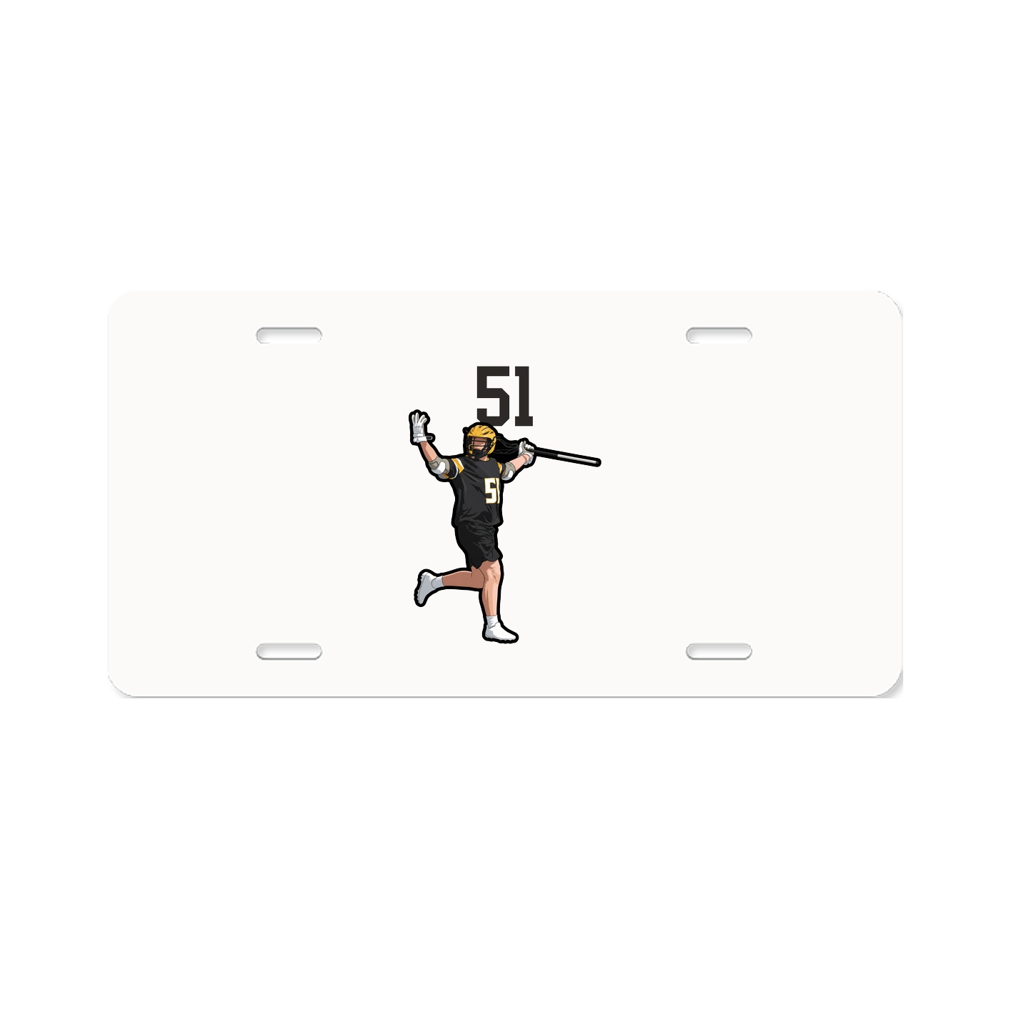 License Plate — Number Top in Classic