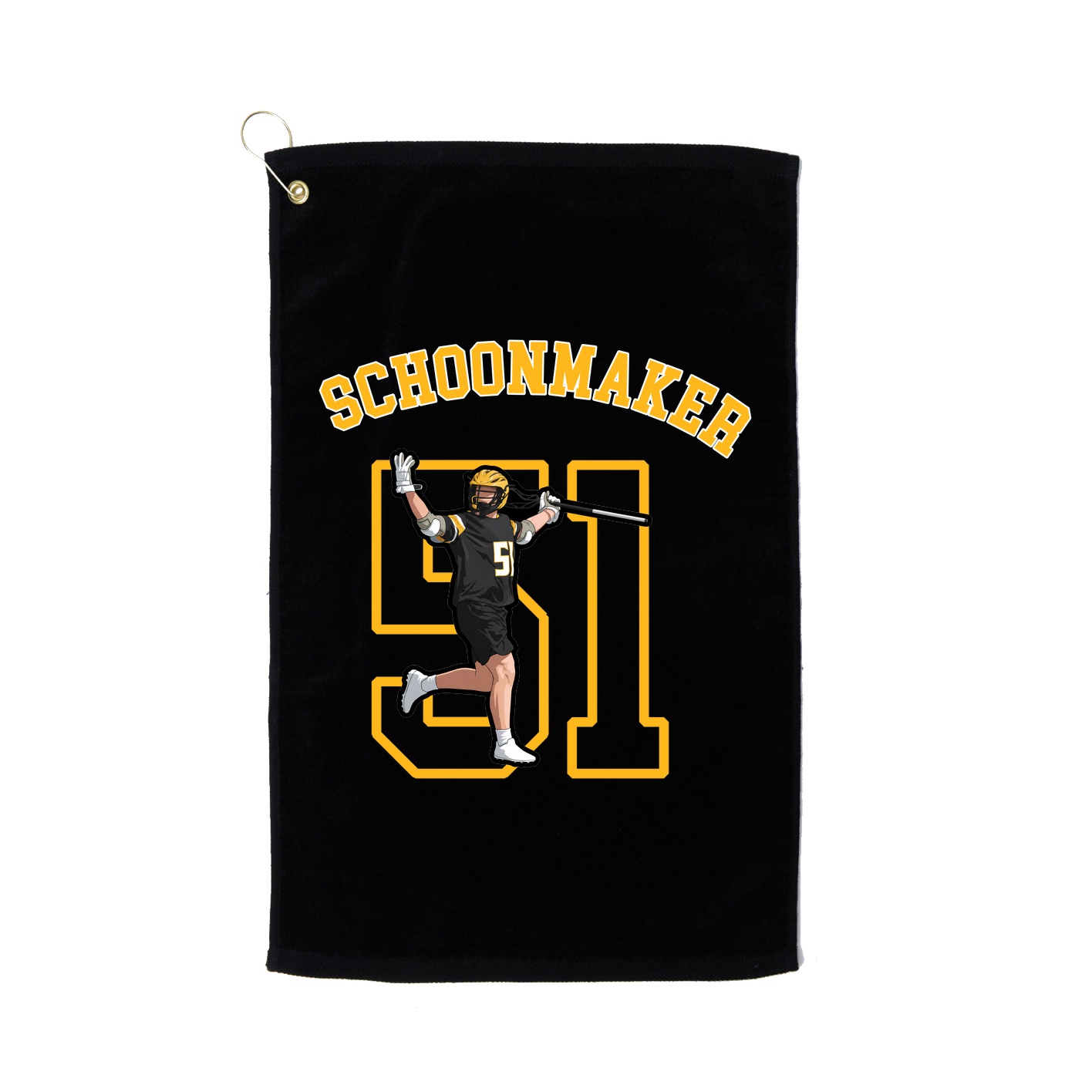 Golf Towel — Shirsey Arch in Black
