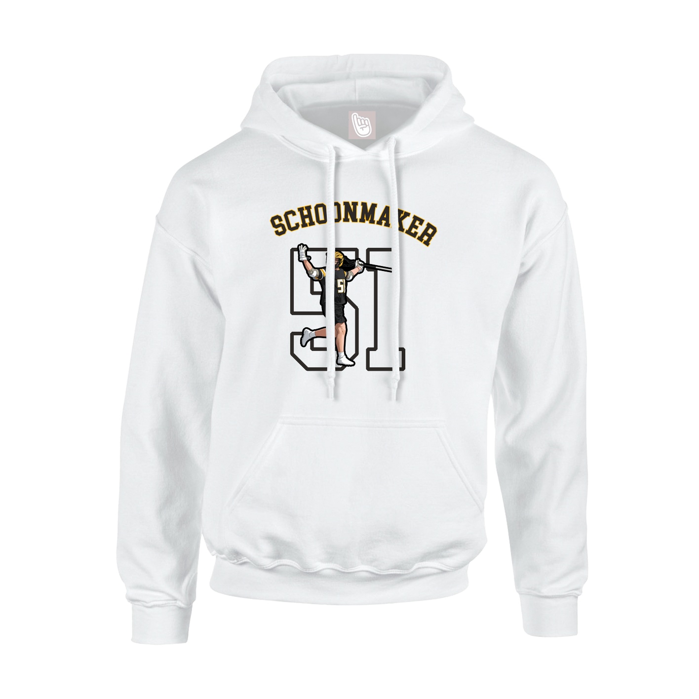 Hoodie — Shirsey Arch in White