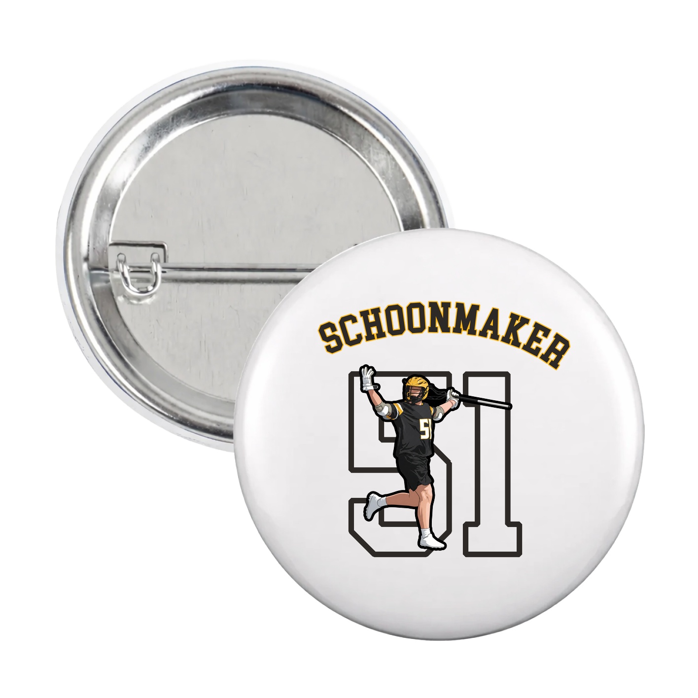 Game Day Button — Shirsey Arch in White