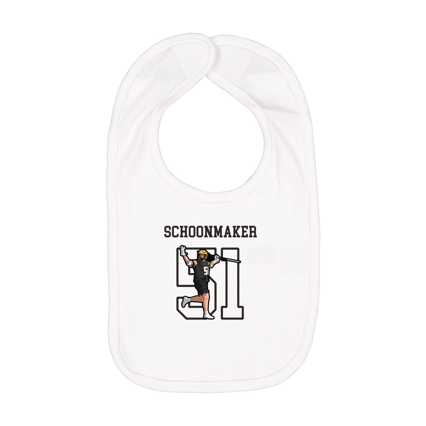 Infant Bib — Shirsey in White