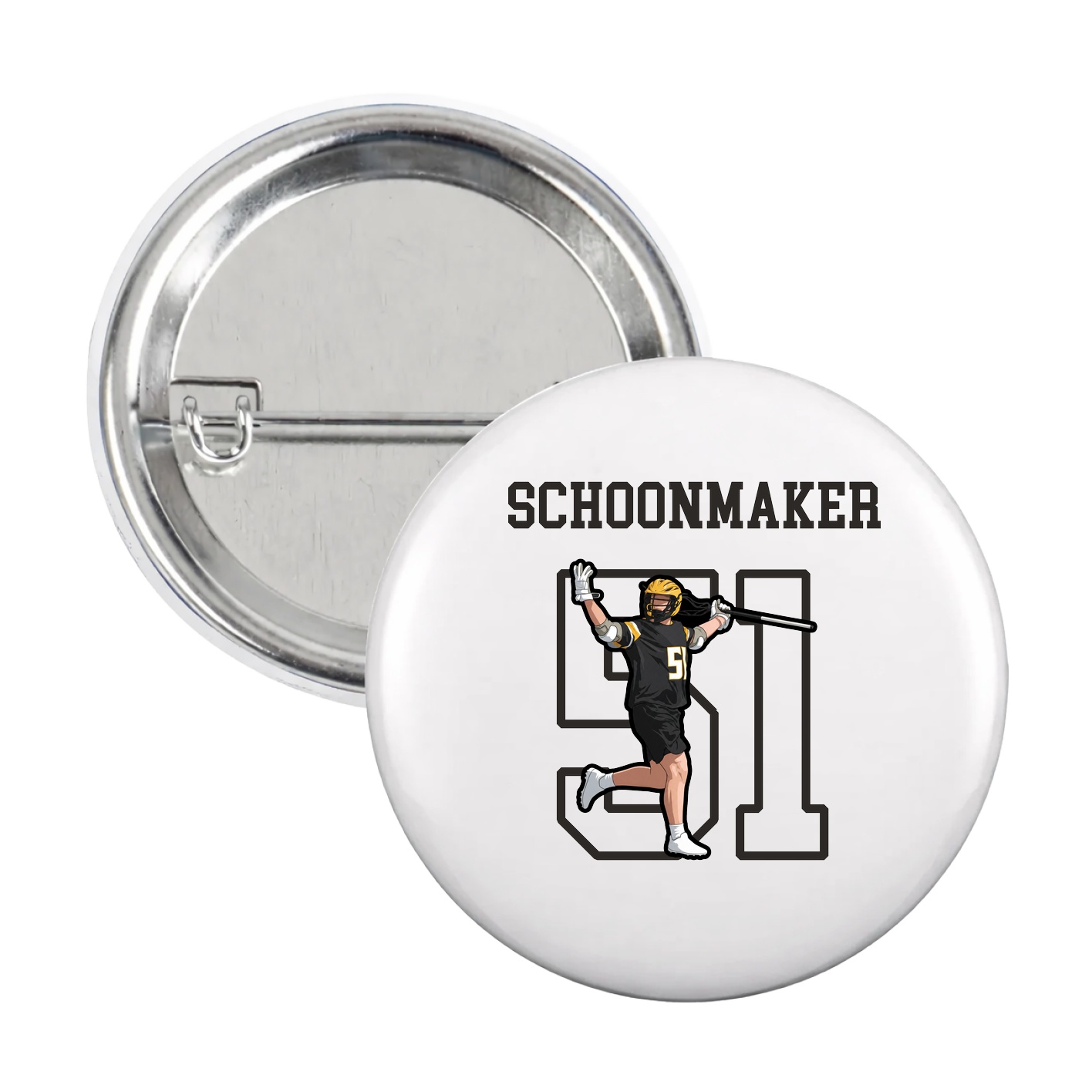 Game Day Button — Shirsey in White
