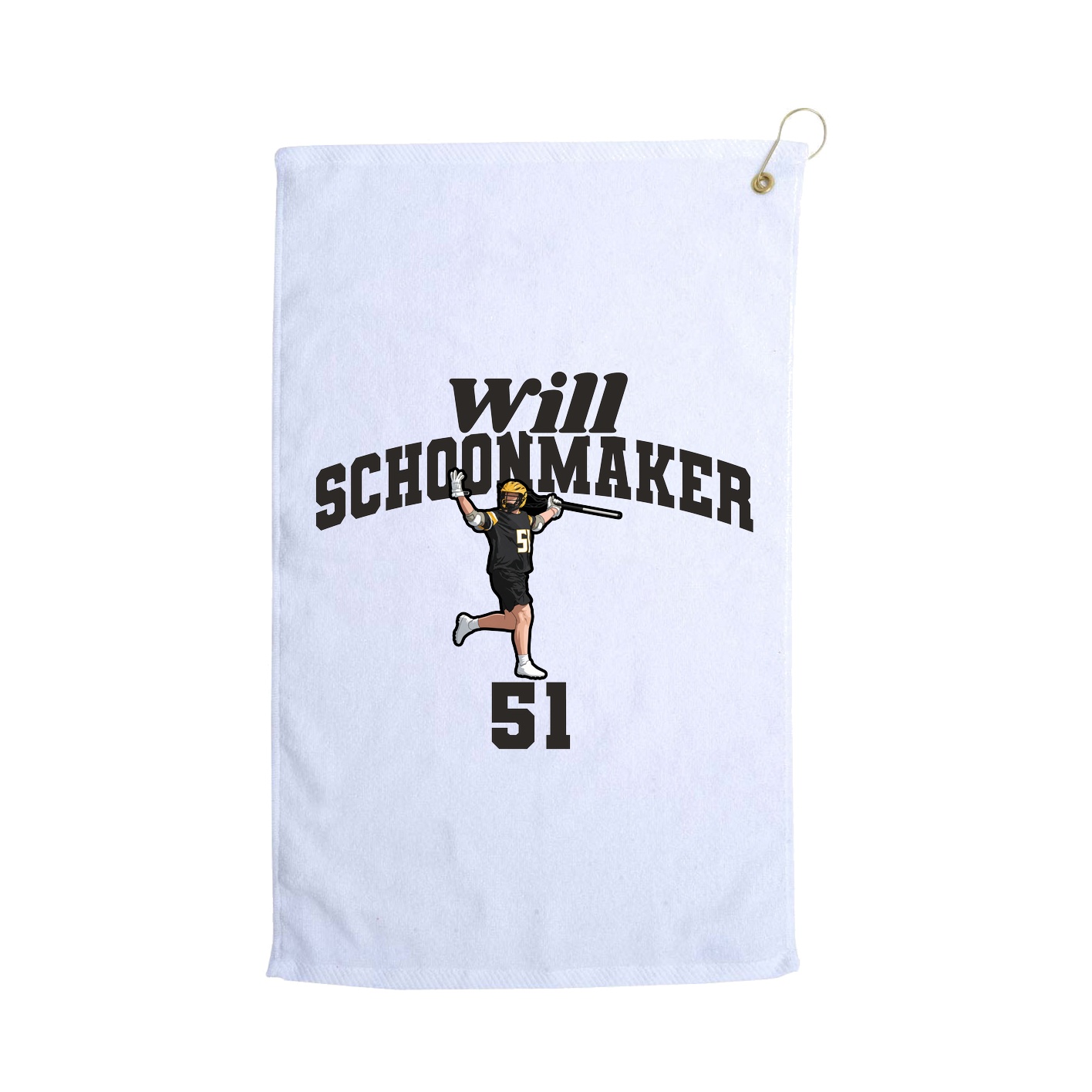 Golf Towel — Signature Arch in White