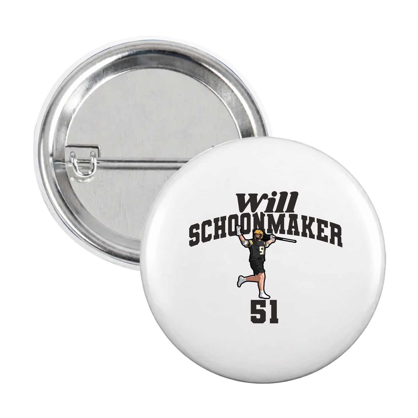 Game Day Button — Signature Arch in White
