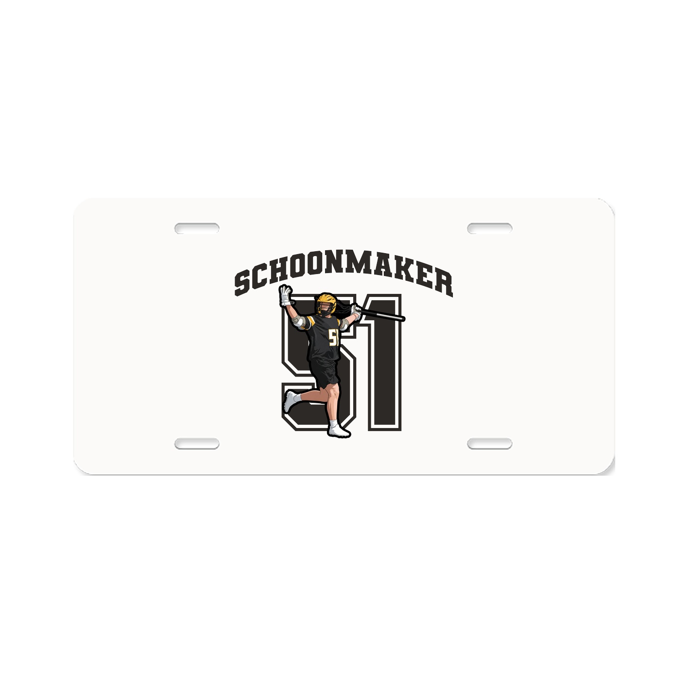 License Plate — Number in Classic