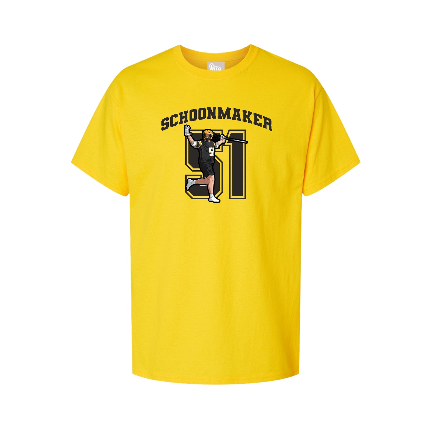 Youth Tee — Number in Gold