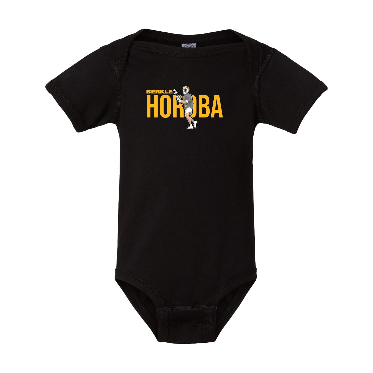 Baby Onesie — Player Name in Black