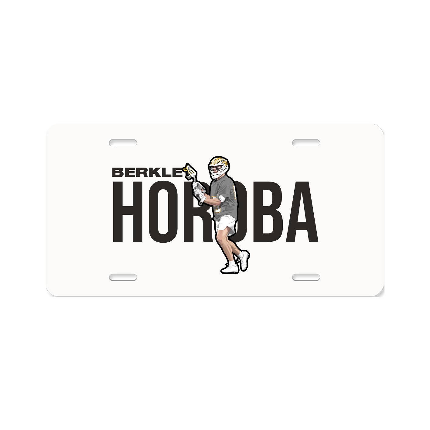 License Plate — Player Name in Classic