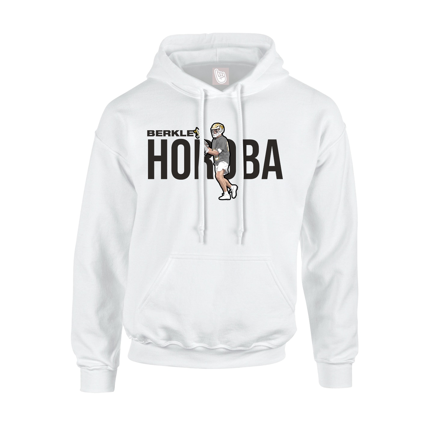 Youth Hoodie — Player Name in White