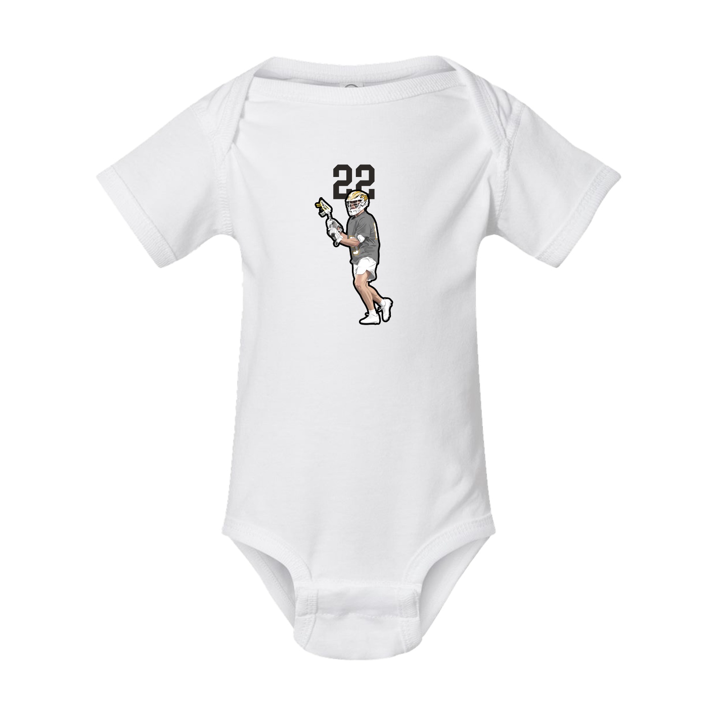 Baby Onesie — Number Top in White