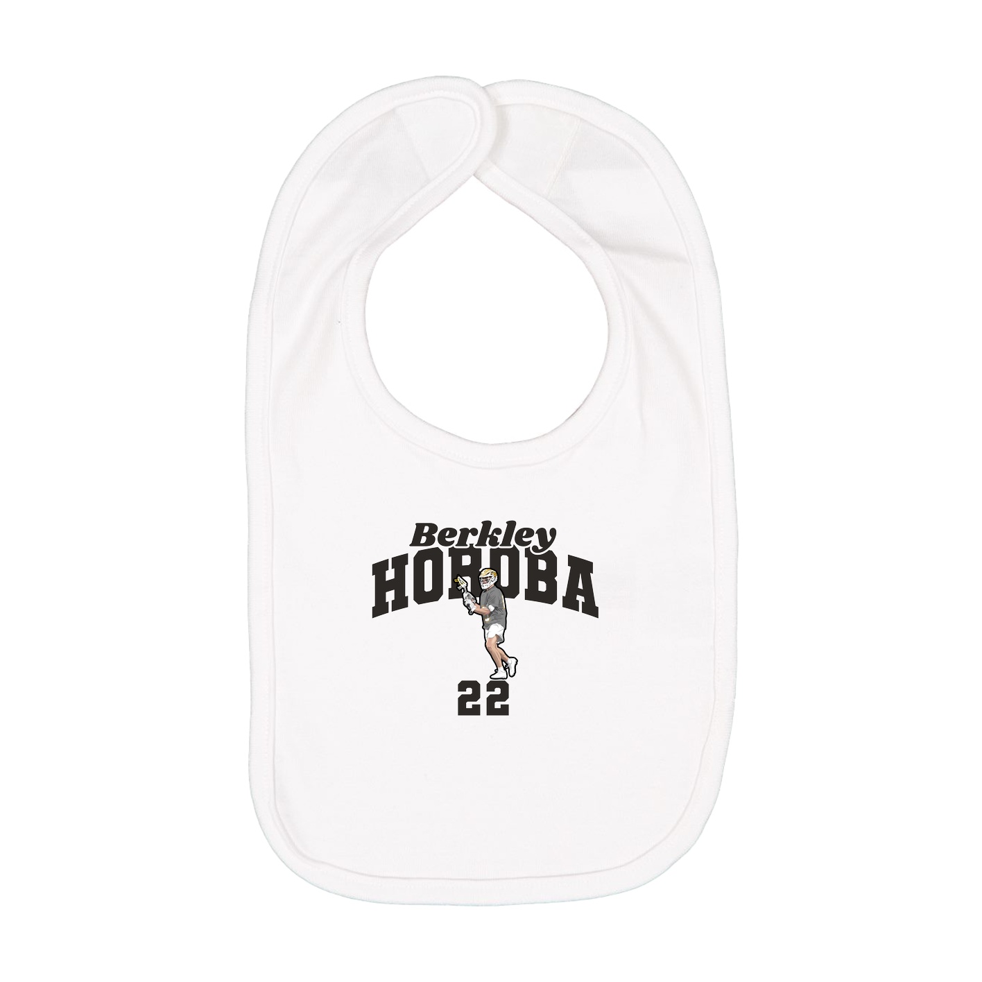 Infant Bib — Signature Arch in White