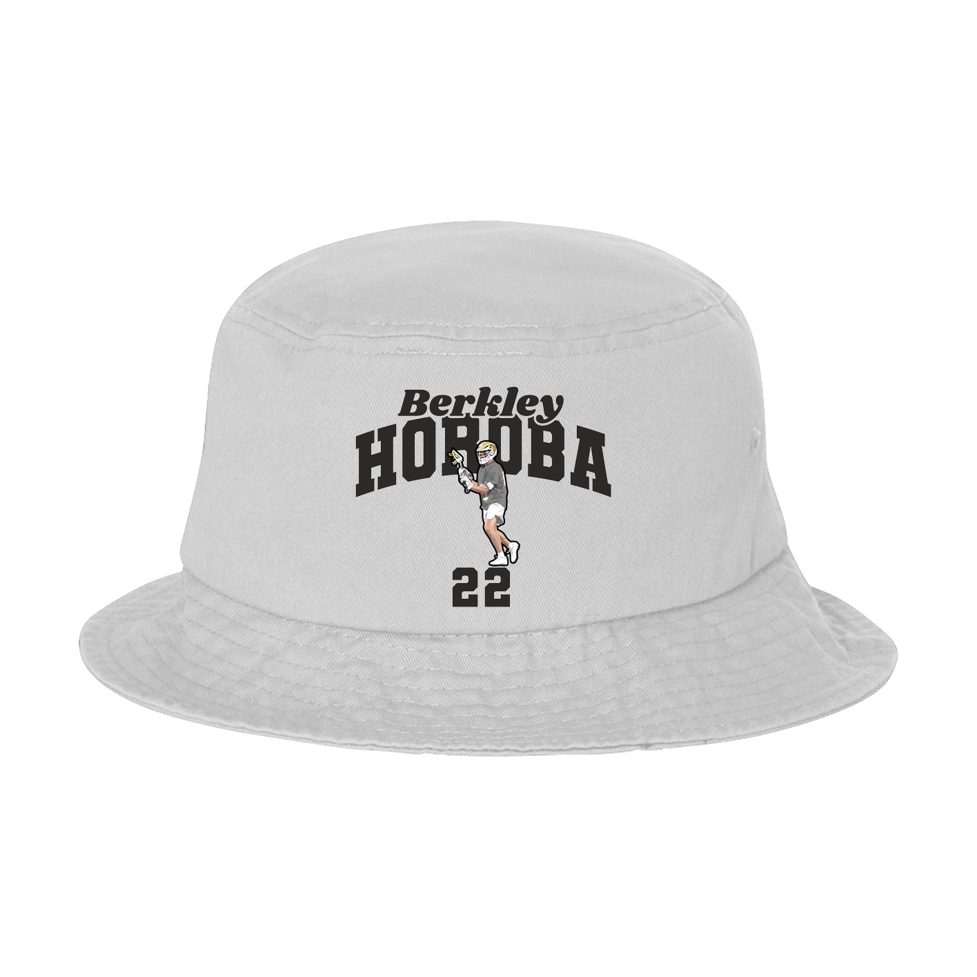 Bucket Cap — Signature Arch in White