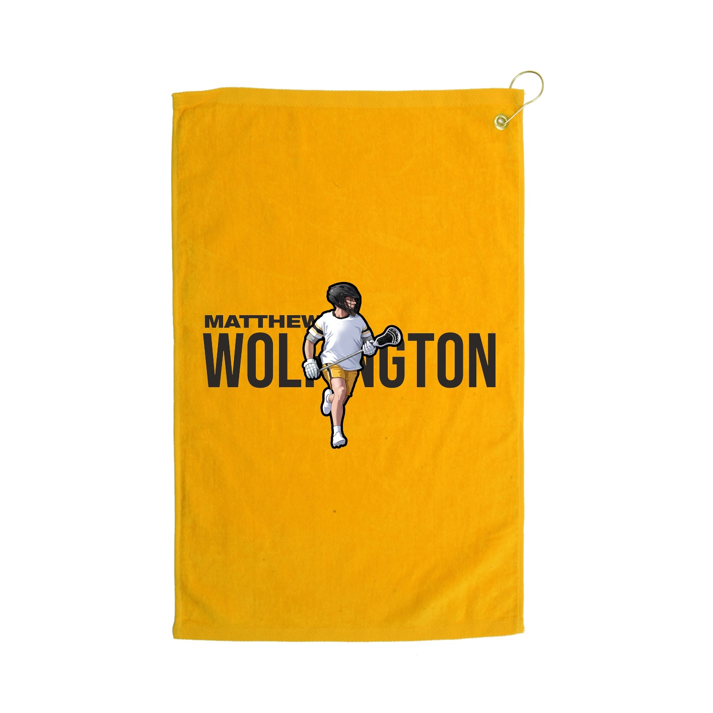 Golf Towel — Player Name in Gold