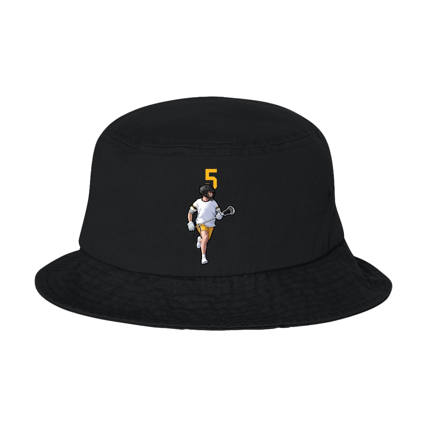 Bucket Cap — Number Top in Black