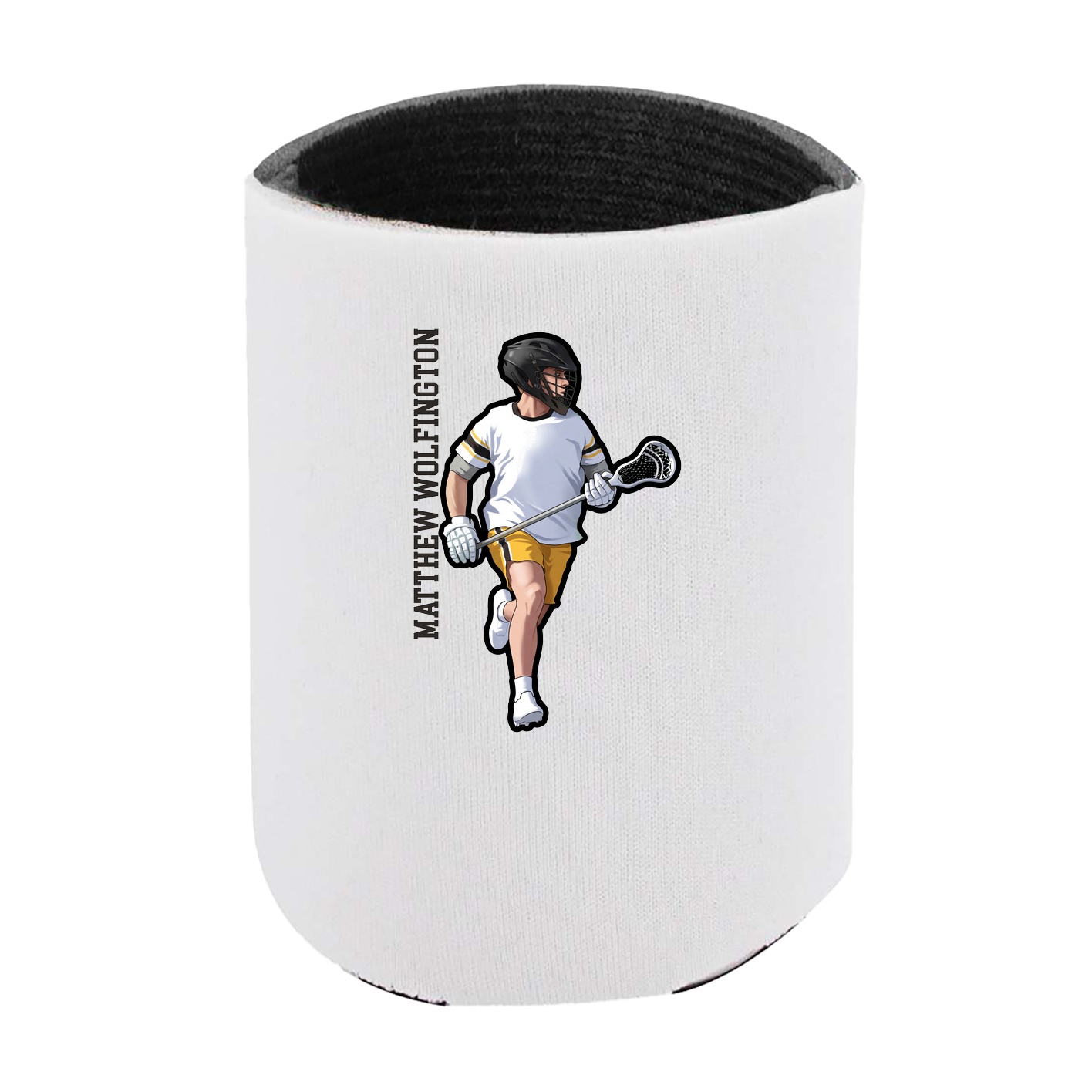 Can Holder — Name Vertical in White
