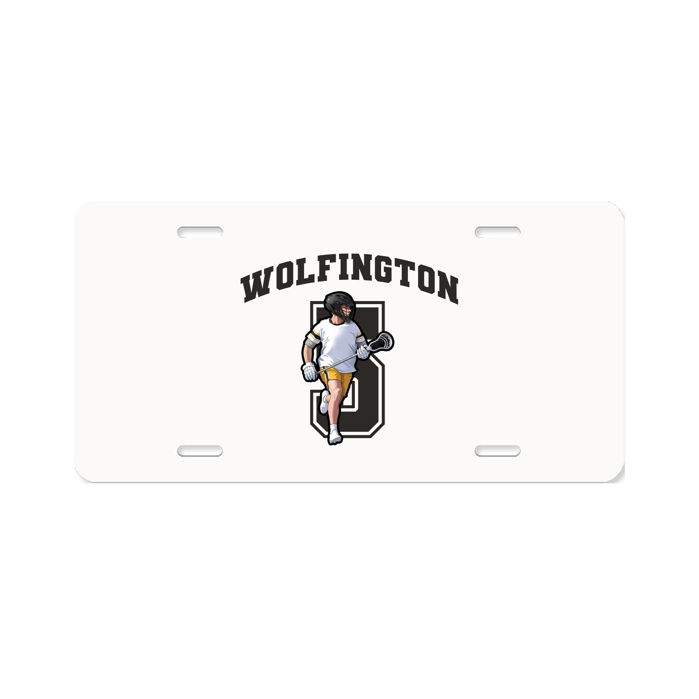 License Plate — Number in Classic