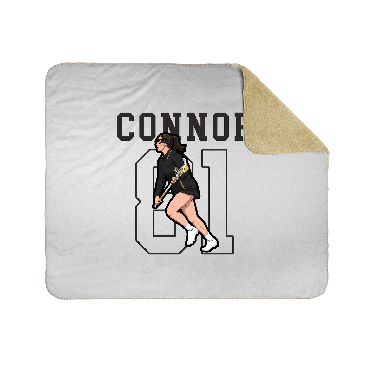 50x60 Sherpa Lined Throw Blanket