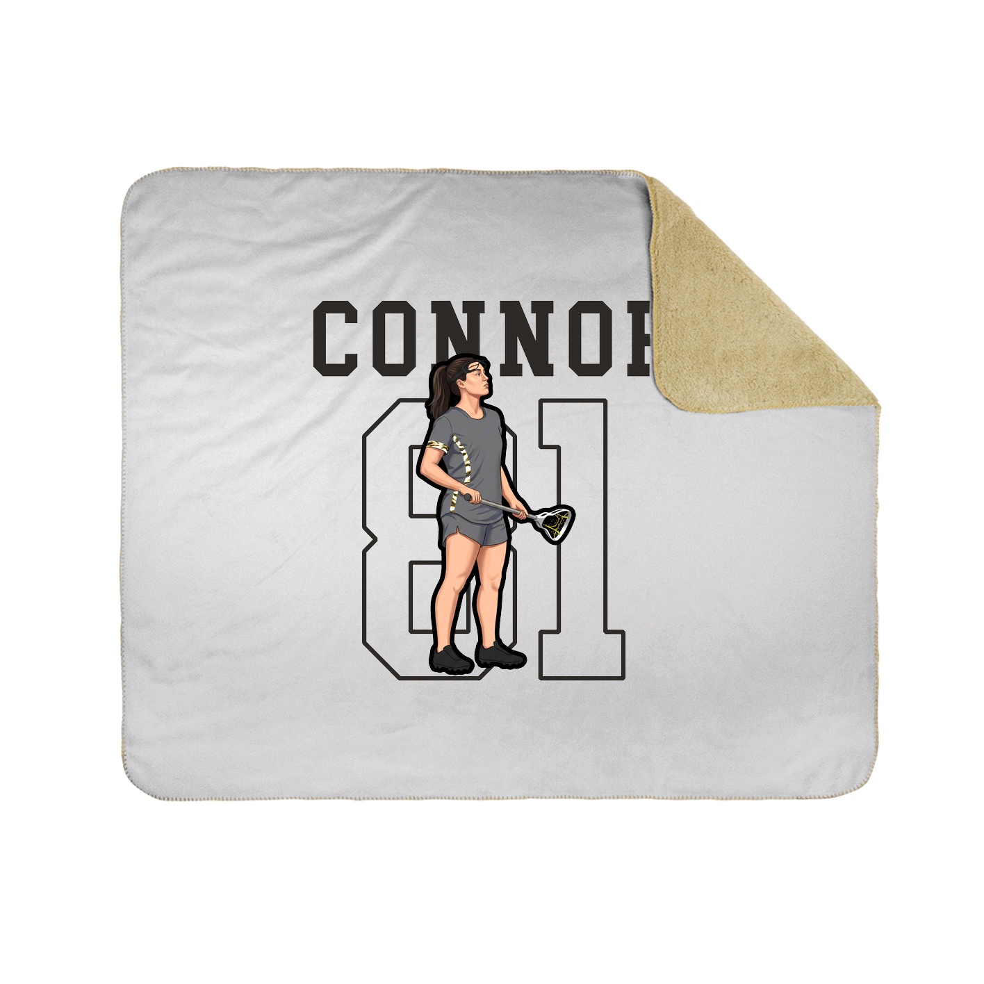 Throw Blanket — Shirsey in White