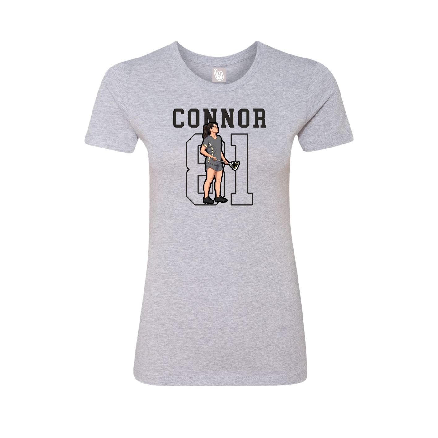Fitted Women's Tee — Shirsey in Grey
