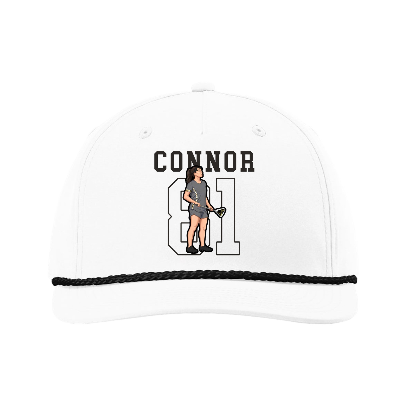Five-Panel Classic Rope Cap — Shirsey in White
